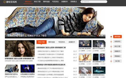 趣味头条资讯网站模板(带手机端)-织梦dede网站模板